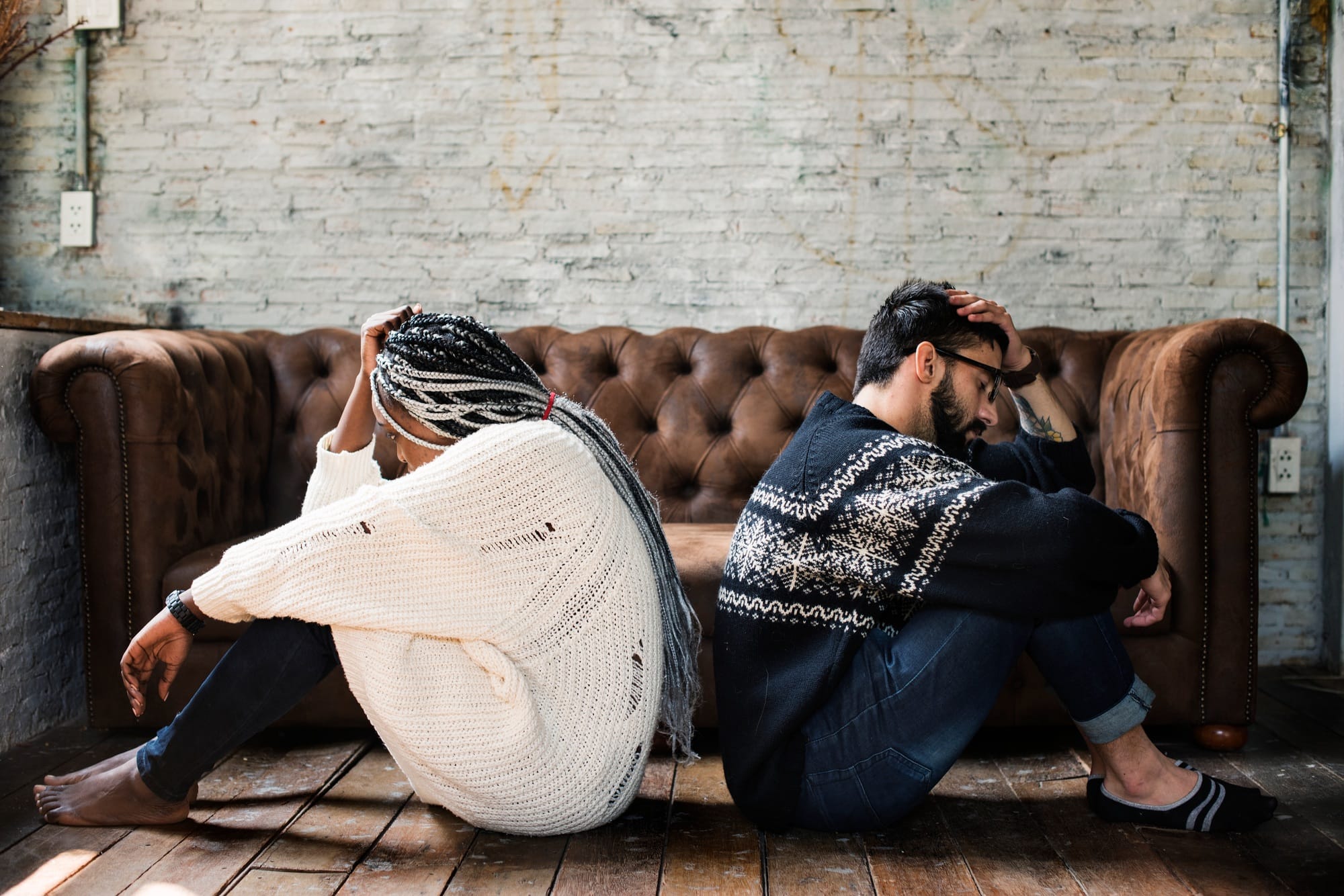 A couple having an argument